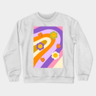 Hippy Flowers Crewneck Sweatshirt